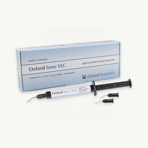 Material dental de fluoruro - IONO VLC - First Scientific Dental Materials GmbH - de composite / para restauración dental