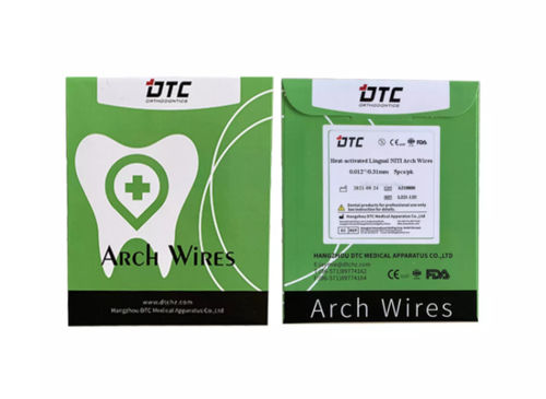 Hilo ortodóntico rectangular - Heat-activated Lingual  - Hangzhou DTC Medical Apparatus - redondo / NiTi
