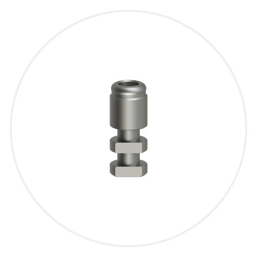 Análogo de implante dental de acero inoxidable - L03 - Vulkan Implants - recto