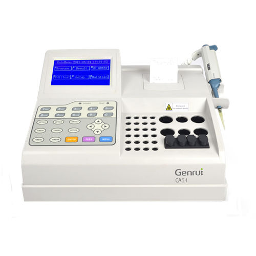 Analizador de coagulación semiautomático - CA54 - Genrui Biotech Inc. - 4 canales / óptico / PT