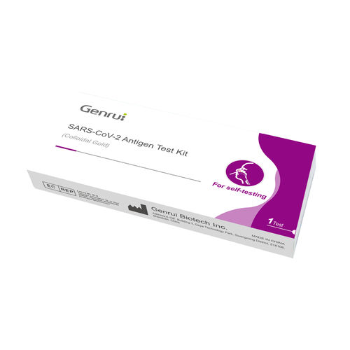 Prueba rápida para COVID-19 - Genrui Biotech Inc. - para antígenos / para proteínas de nucleoclápside / SARS-COV-2