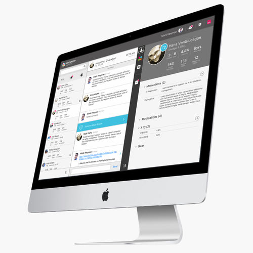 Software de gestión de datos - One Drop | Professional  - Informed Data Systems - de educación / de telemonitorización de la diabetes / procesos basados en la web