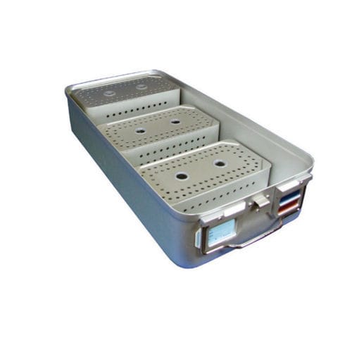 Recipiente de esterilización para instrumental - 13-1120 - Thempson - de aluminio / enrejado