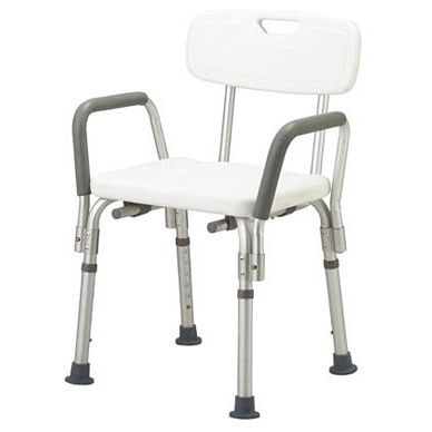 Silla de ducha con reposabrazos - KJW-363LQ - Guangdong Kareway Medical Technology - con respaldo / de altura variable