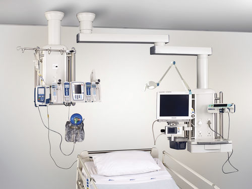Brazo de distribución de techo - HU5-FT2-01 - Hutz Medical - para cuidados intensivos / articulado
