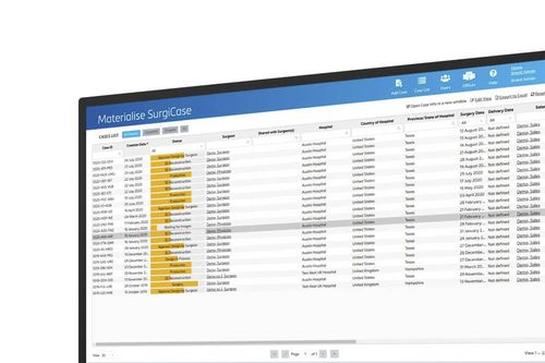 Software médico - SurgiCase - Materialise UK - de gestión / para informes / visualizador