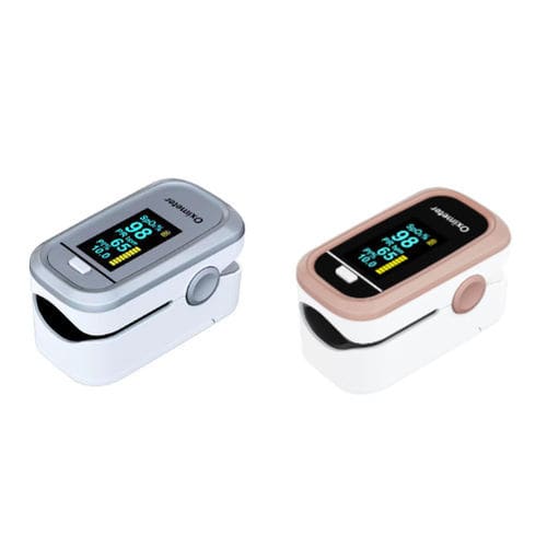 Pulsioxímetro de dedo - PRO-F12 - Promise Technology - médico / alimentado por batería / rosa