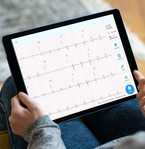 Aplicación para móviles de cardiología - QT Medical - de gestión de datos de pacientes / para informes / de intercambio