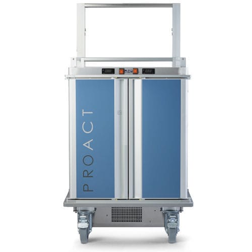 Carro de servicio - PROACT - Rational Production Srl - para comidas / de manipulación / de acero inoxidable