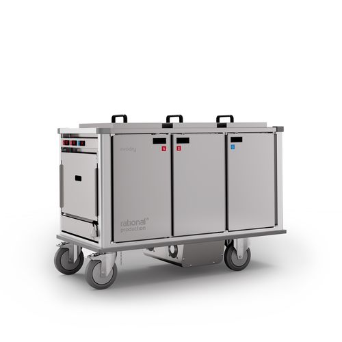Carro de hospital - evodry - Rational Production Srl - de servicio / para comidas / móvil