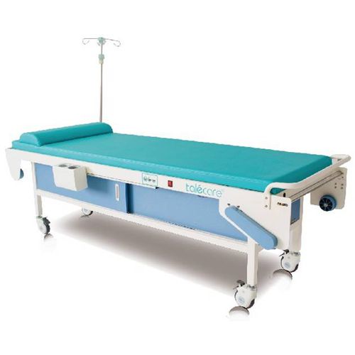 Camilla de exploración para ecografía - U series UltraBed - Shenzhen Talecare Technologies Co., Ltd. - eléctrica / con ruedas / con espacio de almacenamiento