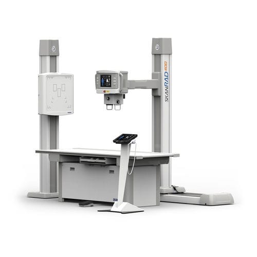 Sistema de radiografía digital - SkanRAD 400 - Skanray Technologies - para radiografía polivalente / con Bucky en el suelo / fijo
