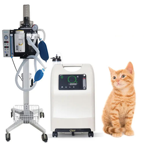 Concentrador de oxígeno veterinario - OLV-10 - Zhengzhou Olive Electronic Technology - con ruedas / portátil / PSA