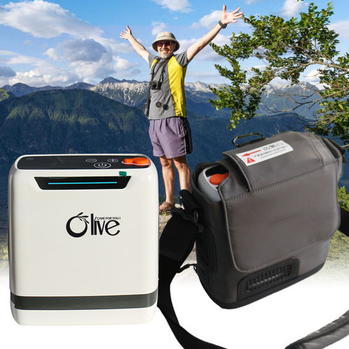 Concentrador de oxígeno médico - OLV-POC5 - Zhengzhou Olive Electronic Technology - portátil / de flujo continuo / de alta pureza