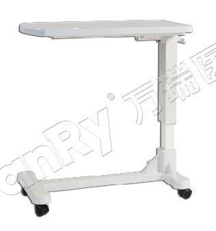 Mesa de cama de altura regulable - H-1 - Hebei Vanry Medical Devices Co., Ltd. - con ruedas