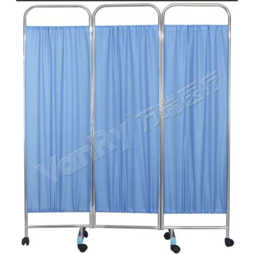 Biombo médico con ruedas - K-5-1 - Hebei Vanry Medical Devices Co., Ltd. - móvil / 3 paneles / de habitación de hospital