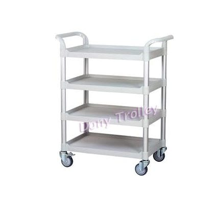 Carro médico - DTG-400 - Dony Trolley - de uso general / para transporte / 4 estantes