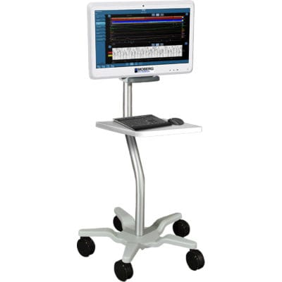 Monitor de paciente en carro - Moberg CNS - Micromed Italy - EEG / neurología / para fisiología