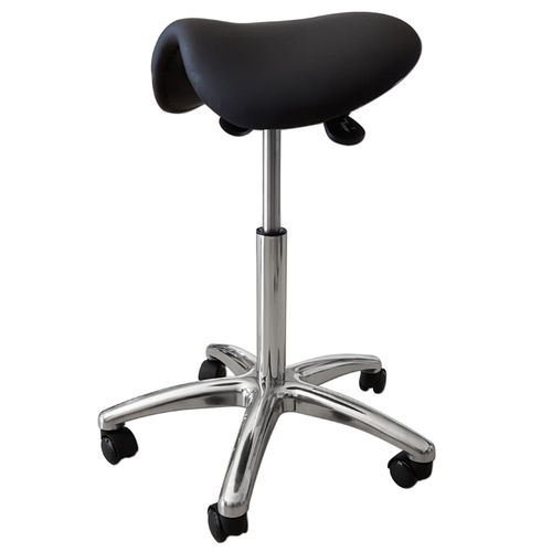 Taburete para odontología - 620B - MHC TECHNOLOGY - de altura variable / con forma de silla de montar / negro