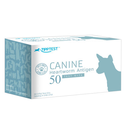 Kit de prueba para el gusano del corazón - ZippTest® CHW - SafePath Laboratories - para cánidos / de Dirofilaria / de suero