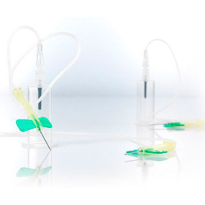 Kit de extracción de muestras de sangre - 2422 series - Disera Tıbbi Malzeme Loj. San.Tic.A.S. - de seguridad / con adaptador Luer / con soporte preinstalado