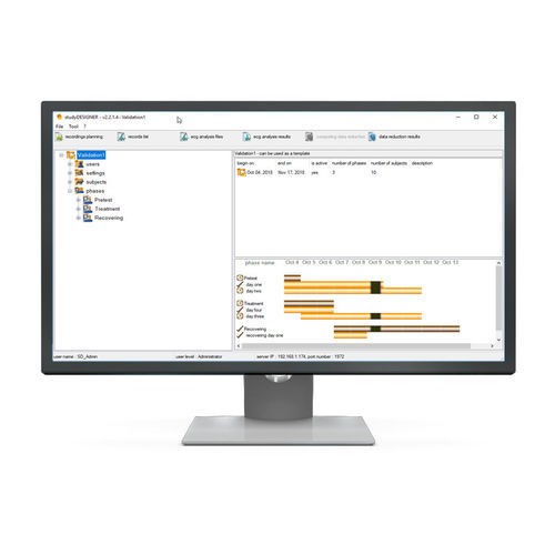 Software médico - studyDESIGNER - emka TECHNOLOGIES - de postprocesamiento / de análisis / análisis de datos
