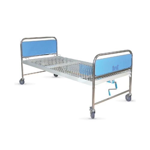 Cama de hospital - MHB-10 - Medi Waves - mecánica / con ruedas / de 2 secciones