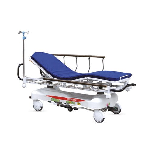 Carro camilla para traslado de pacientes - PTT-01 - Medi Waves - hidráulico / con respaldo regulable / Trendelenburg