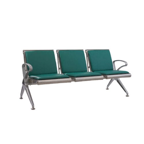 Asiento con estructura modular para sala de espera - HWE- 36 - Medi Waves - con reposabrazos / 3 plazas