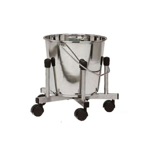 Portacuencos con ruedas - HWE-18 - Medi Waves - de acero inoxidable