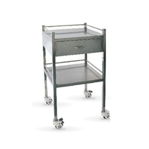 Carro médico - HWE-30 - Medi Waves - de uso general / de almacenamiento / de acero inoxidable