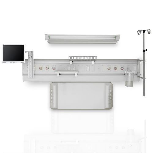 Unidad médica de cabecera de pared - NTC800 - AMCAREMED TECHNOLOGY - horizontal / modular / para unidad de cuidados intensivos