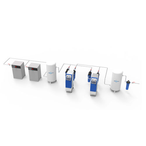 Compresor de aire médico - SMA series - AMCAREMED TECHNOLOGY - scroll / estacionario / con secadores de aire