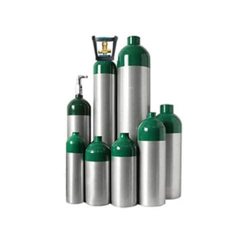 Botella de gas médico de aluminio - CA series - AMCAREMED TECHNOLOGY - amagnética / gris