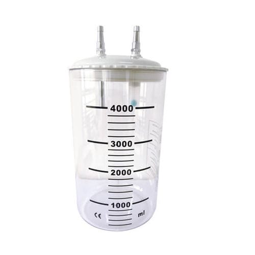 Recipiente de aspiración para fluidos corporales - SJ-4J - AMCAREMED TECHNOLOGY - de policarbonato / apto para autoclave