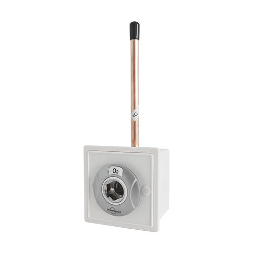 Toma DIN - DN series - AMCAREMED TECHNOLOGY - para sistemas de distribución de gases médicos / de gases médicos