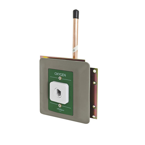 Toma para sistemas de distribución de gases médicos - PB-WAL-OXY - AMCAREMED TECHNOLOGY - de aire / de oxígeno / N2O