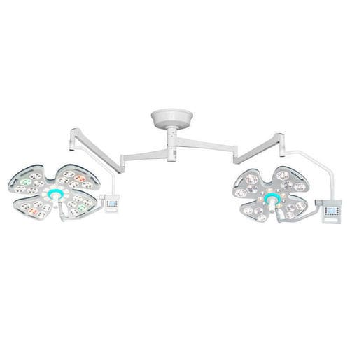 Lámpara cialítica de techo - AM-F series - AMCAREMED TECHNOLOGY - LED / para quirófano / 2 brazos