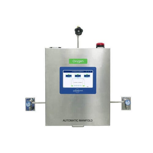 Colector para gas médico para laboratorio - AM-600DX - AMCAREMED TECHNOLOGY - para aplicaciones farmacéuticas / automático / de conmutación