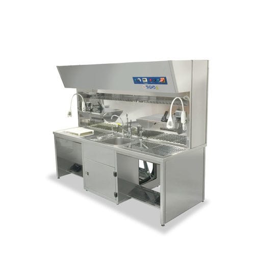 Estación de trabajo de laboratorio para histopatología - ET-101-2  - ANATHOMIC SOLUTIONS, S.L.U. - para la investigación científica / para prueba de muestras sólidas / para preparación de muestras