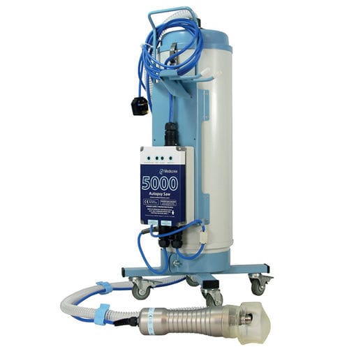 Sierra de autopsia eléctrica - MDZN-5000 / MDZN-PORT - ANATHOMIC SOLUTIONS, S.L.U. - con aspiradora