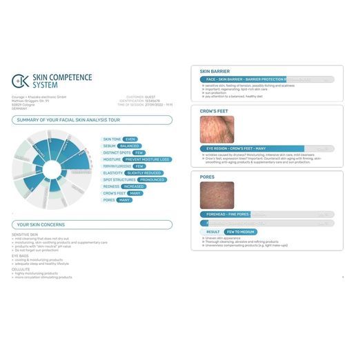 Software de análisis - SCS - Courage + Khazaka Electronic - de medición / de tratamiento / de prueba