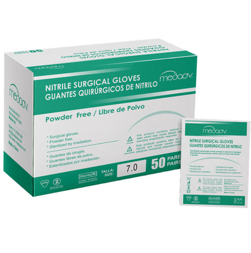 Guante de nitrilo - MEDAS INC - quirúrgico / caja de 50