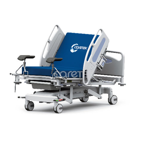 Cama de parto - GB310 - Caretek Medical - manual / de altura regulable / con ruedas