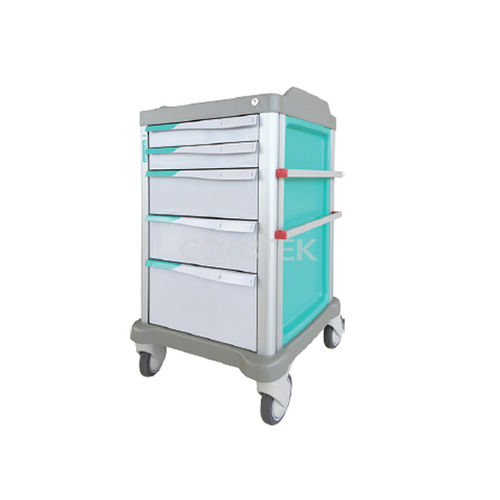 Carro médico - PT40B5 - Caretek Medical - para medicamentos / de dispensación de medicamentos / 5 cajones