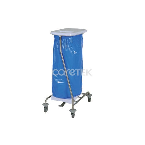 Carro para la ropa de hospital - CB10P & BASECB - Caretek Medical - de limpieza / de transporte / con espacio de almacenamiento