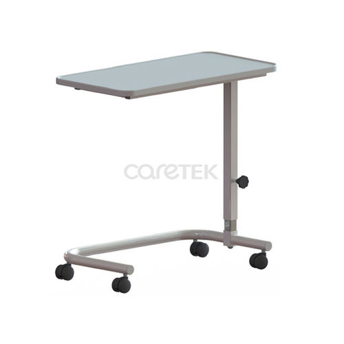 Mesa de cama de altura regulable - BT110  - Caretek Medical - con ruedas / con accionamiento manual