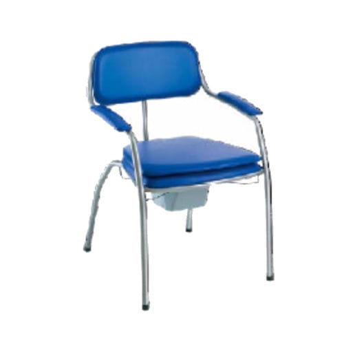 Silla con orinal con reposabrazos - H450 - Caretek Medical - con cubo / con apertura higiénica
