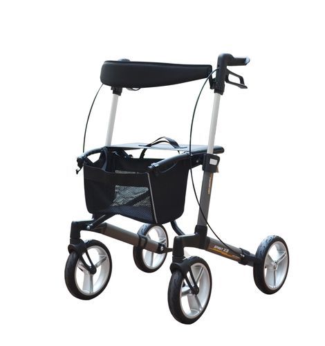 Andador con ruedas con 4 ruedas - SPIRIT X3 - INTCO Medical - para mayores / marco de aluminio / con asiento