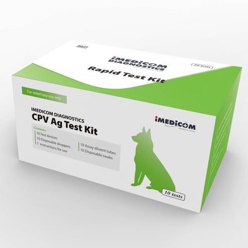 Kit de prueba para enfermermedades infecciosas - IMEDICOM - para cánidos / para antígenos / de parvovirus canino